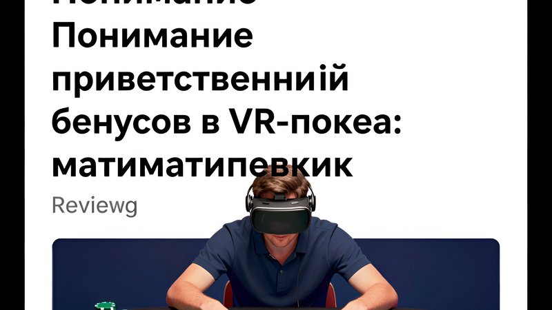 Математический расчет приветственных бонусов в виртуальном покере для обзоров VR-румов от Query Guild